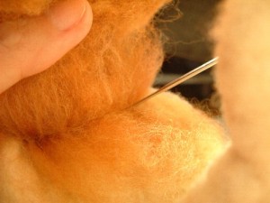 羊毛フェルトでリアル猫作成　植毛　方法