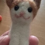 羊毛フェルト猫のマスコット