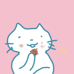 ブルボンプチを食べるねこ 仲良しふもさん一家