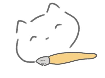 猫とイラスト 仲良しふもさん一家